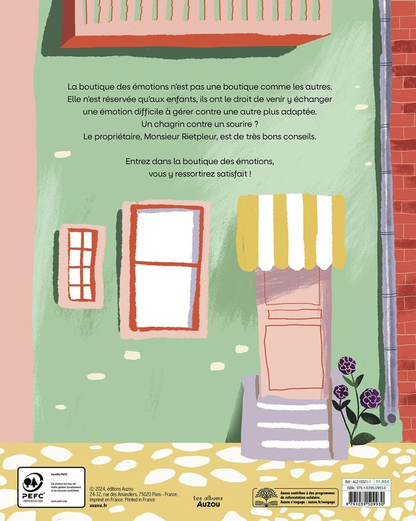 Back cover of La boutique des émotions