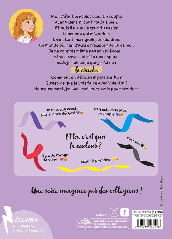 Back cover of Premier crush Tome 1 : Alisson