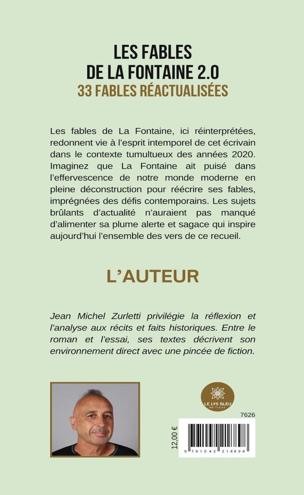 Back cover of Les fables de La Fontaine 2.0 : 33 fables réactualisées (IMPRESSION A LA DEMANDE)