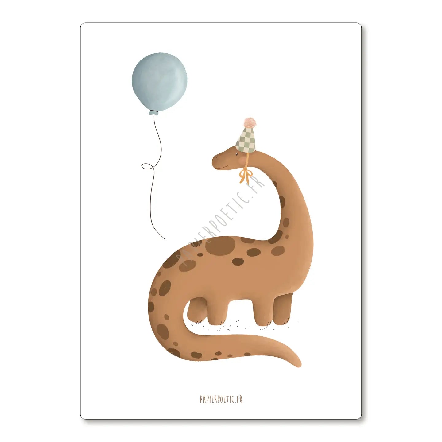 Carte "Dino en fête"