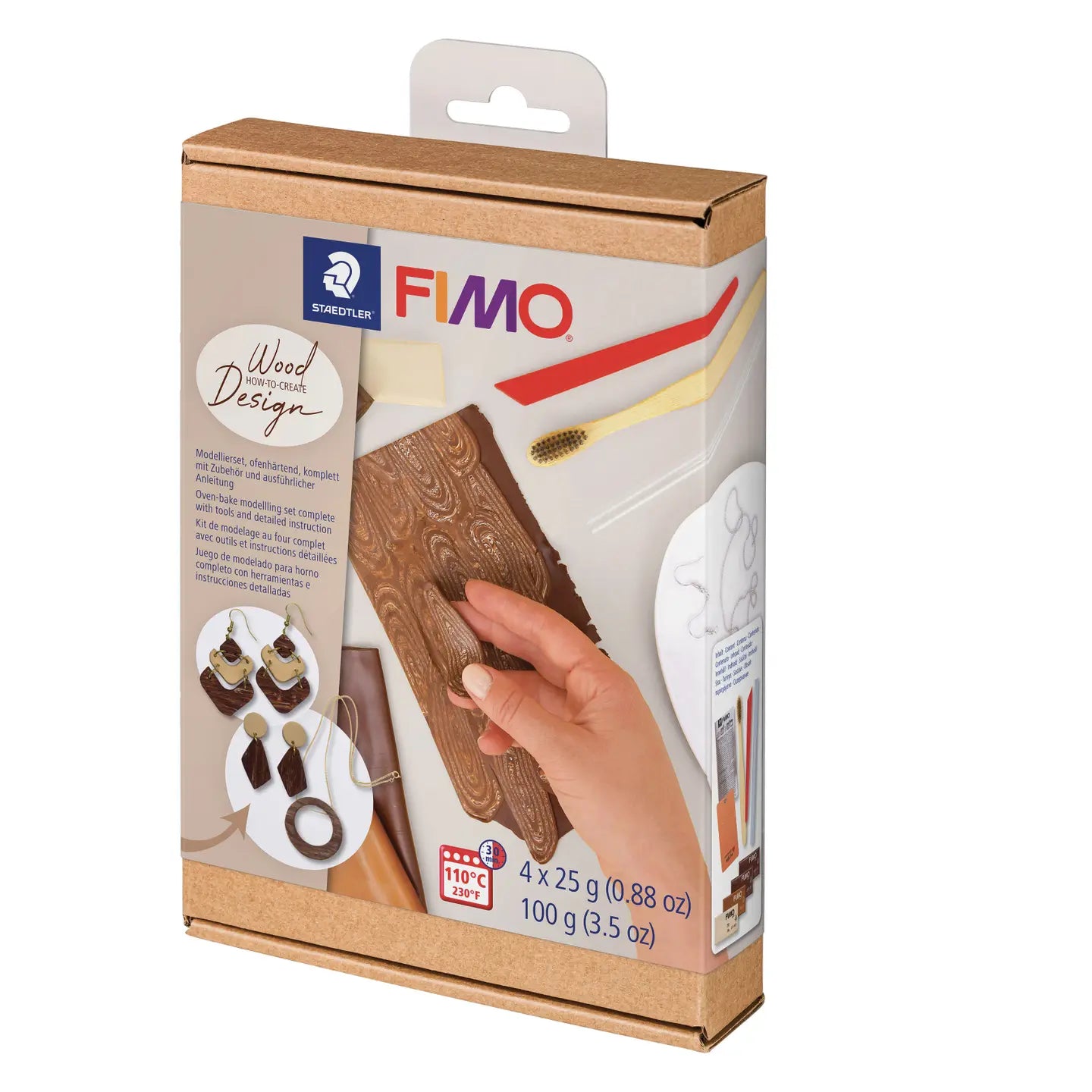 Coffret fimo effet bois