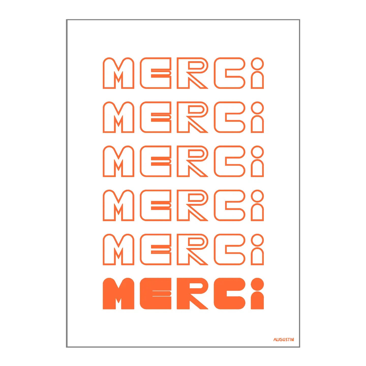 Merci Merci - carte postale