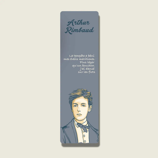 Marque-page avec feutrine Arthur Rimbaud
