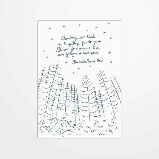 Carte postale - Joana Cosendai - Choisissez une étoile