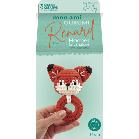 Kit crochet hochet renard