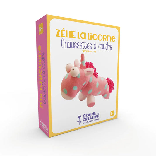 Kit a coudre chaussette licorne
