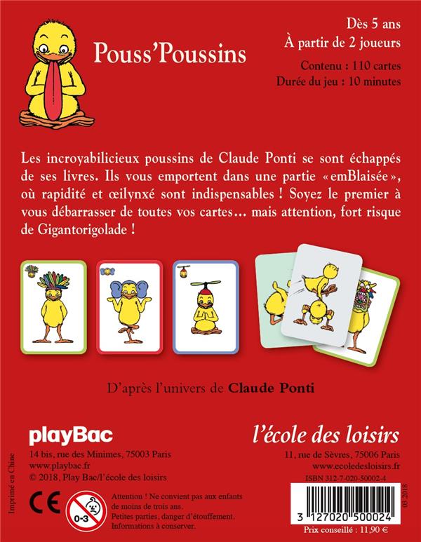 Back cover of Pouss'poussins