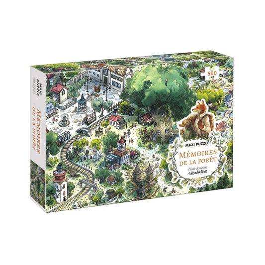 Front cover of Mémoires de la forêt : puzzle de 500 pièces