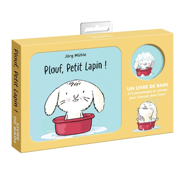 Front cover of Plouf, Petit Lapin !                     (+ 3 personnages en mouse pour jouer dans l'eau)