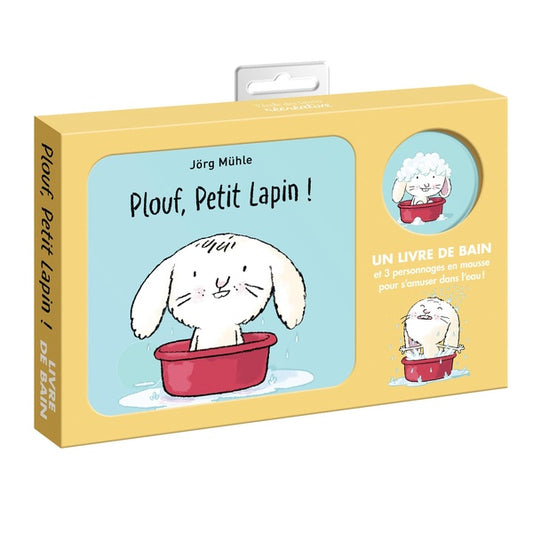 Front cover of Plouf, Petit Lapin !                     (+ 3 personnages en mouse pour jouer dans l'eau)