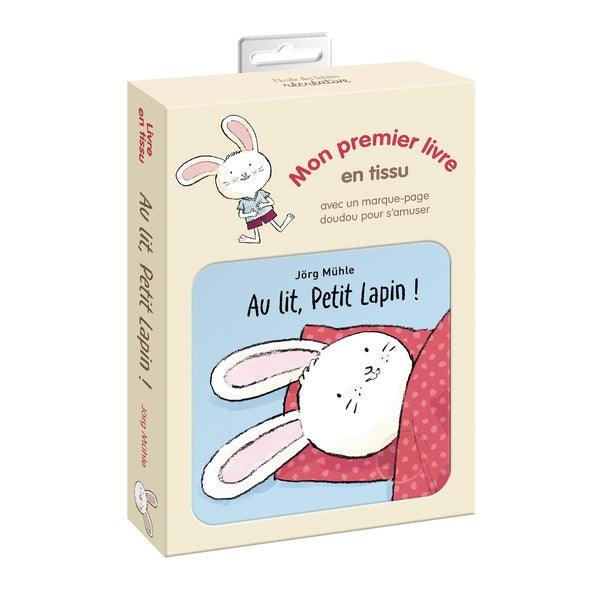 Front cover of Au lit, Petit Lapin ! (livre en tissu)