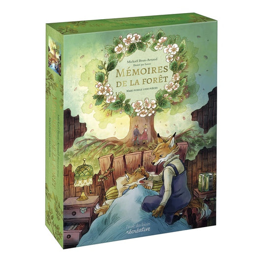 Front cover of Maxi Puzzle 1000 pièces : Mémoires de la forêt