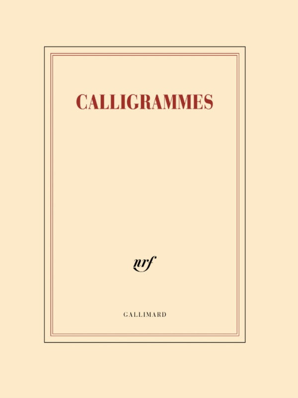 Front cover of Calligrammes