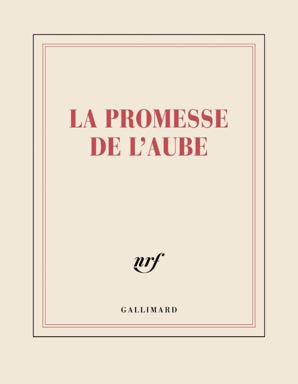 Front cover of Carnet carré "La promesse de l'aube"