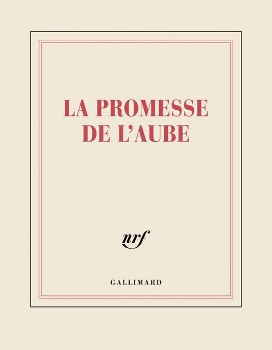 Front cover of Carnet carré "La promesse de l'aube"
