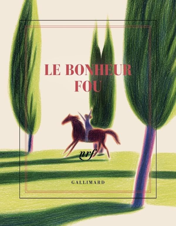 Front cover of Carnet carré illustré "Le bonheur fou"