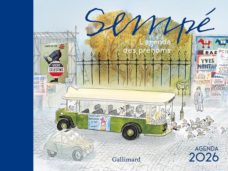 Front cover of Agenda Sempé : L'agenda des prénoms (édition 2026)
