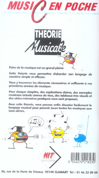 Back cover of Theorie musicale