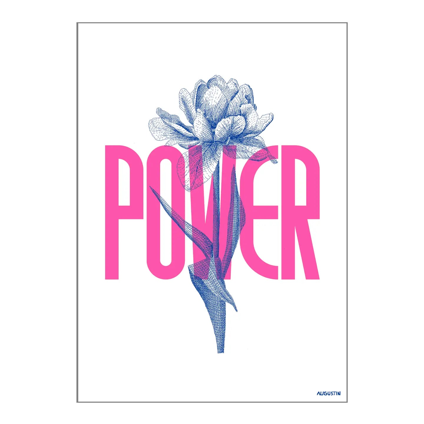 Flower Power - carte postale 