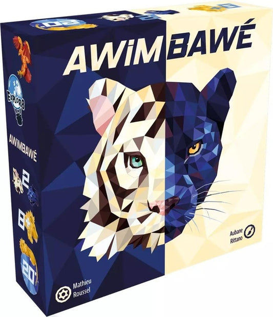Front cover of Awimbawe - pret a dompter la savane et dejouer ton rival pour devenir le roi des animaux ?