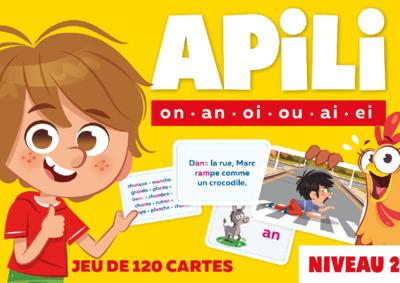 Front cover of Jeu de 120 cartes ; Apili ; Niveau 2