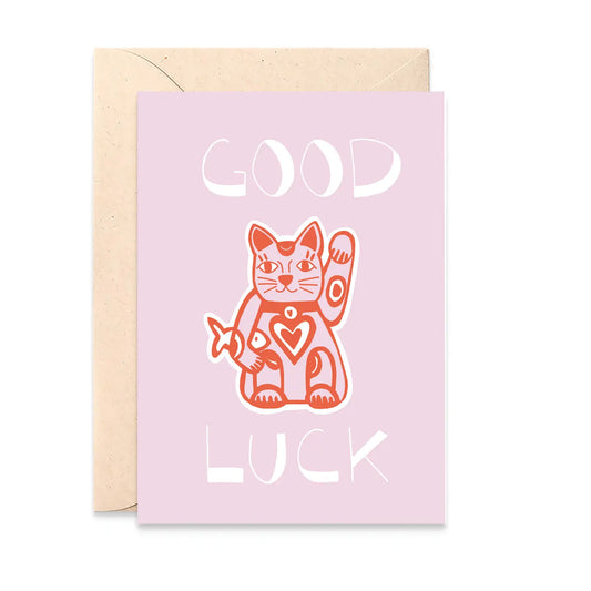 Carte 'Good Luck Cat'