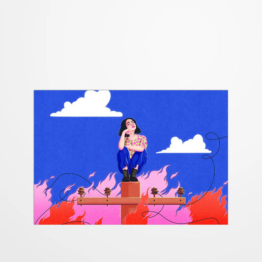 Carte postale - Lauriea - Monde en feu