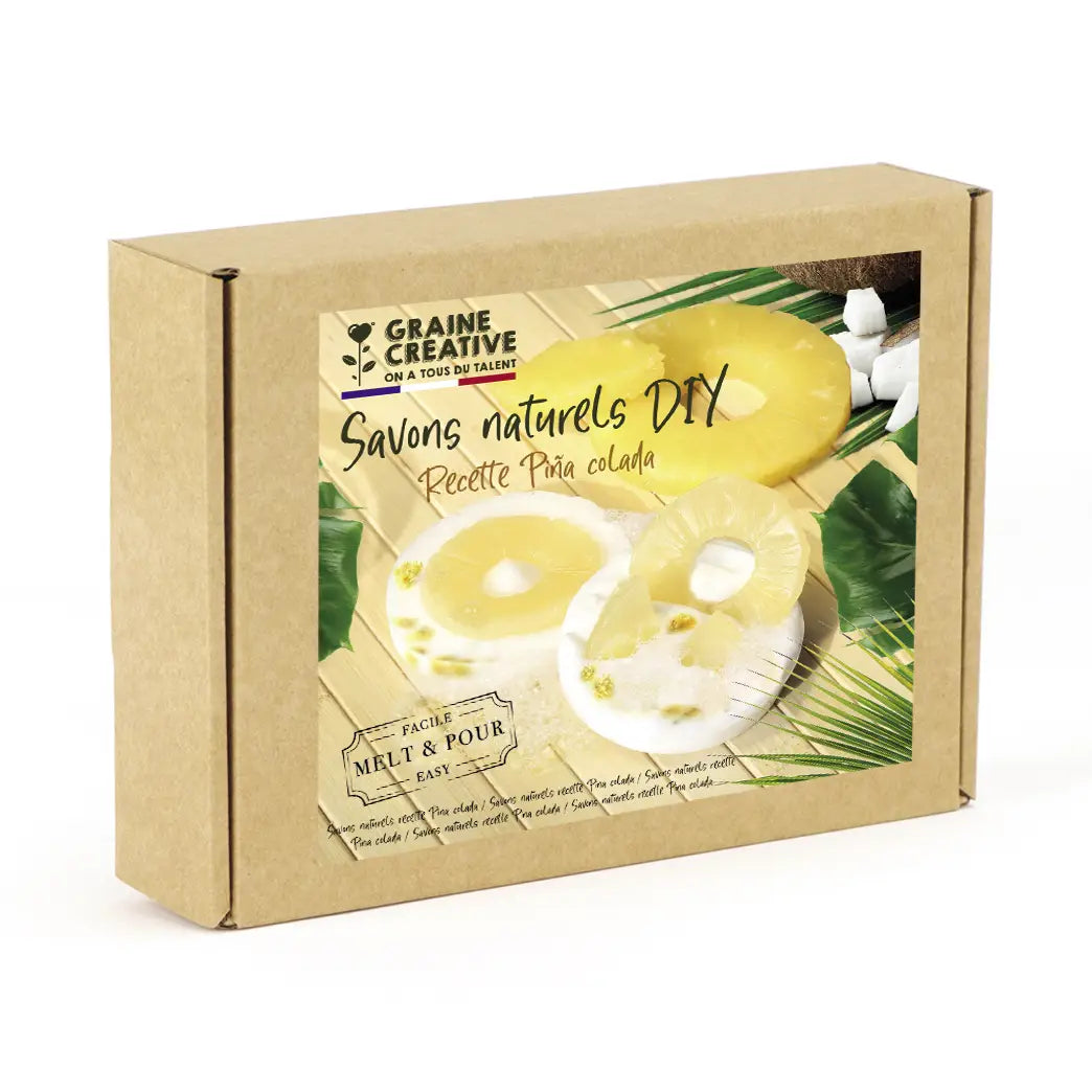 Kit savon naturel pina colada 196 x 144 x 45 mm
