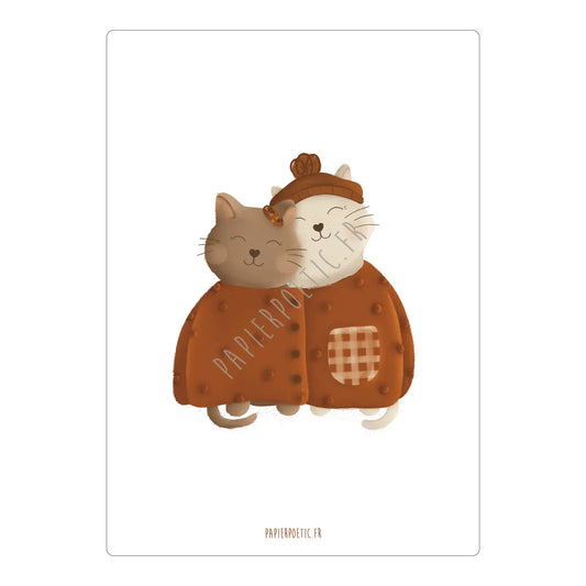 Carte/Card "Chats emmaillotés"