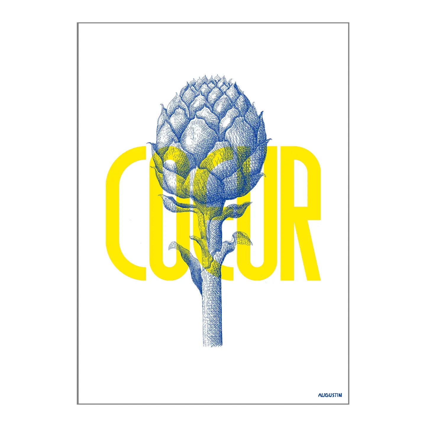 Coeur Artichaut - carte postale  