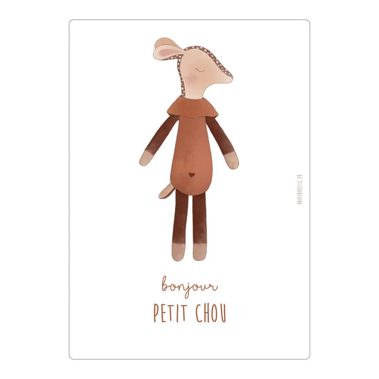 Carte “Doudou Biche”