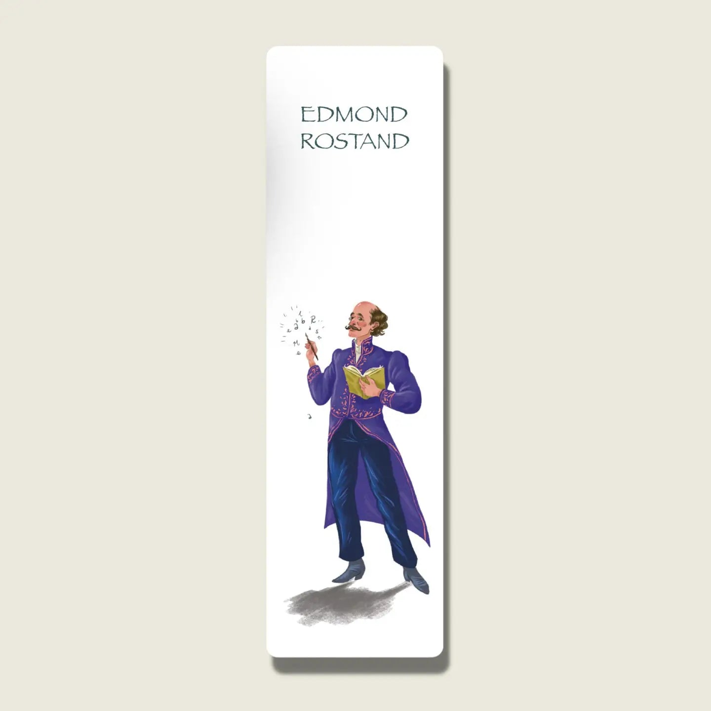 Marque-page avec feutrine Edmond Rostand