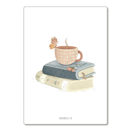 Carte/Card "Lecture et tisane"