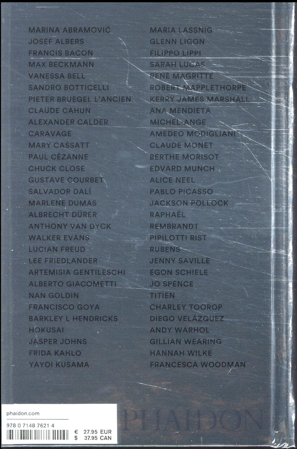 Back cover of 500 autoportraits