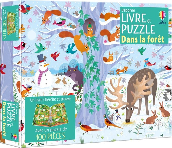 Front cover of Livre et puzzle : Dans la forêt