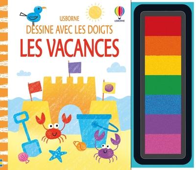 Front cover of Dessine avec les doigts : Les vacances                     (Spirale)