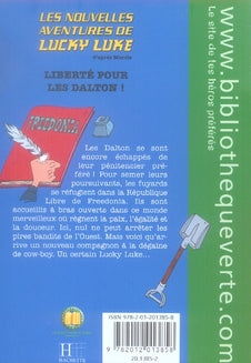 Back cover of Les nouvelles aventures de Lucky Luke d'après Morris Tome 7 : liberté pour les Dalton !