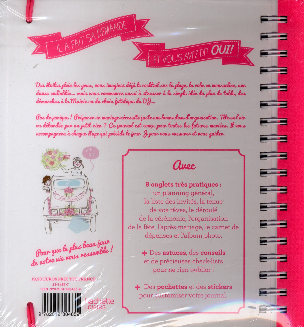 Back cover of Mon mariage ; pour tout organiser sans stress !