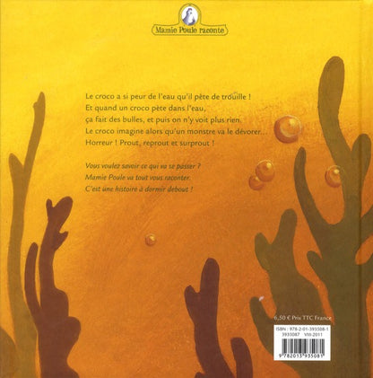Back cover of Mamie Poule raconte Tome 8 : le crocodile qui avait peur de l'eau