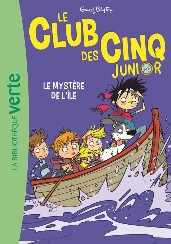 Front cover of Le Club des Cinq junior Tome 2 : le mystère de l'île