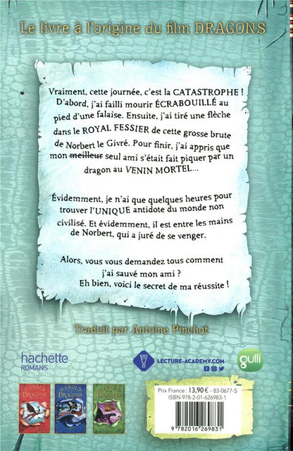 Back cover of Harold et les dragons Tome 4 : la quête de la patate congelée
