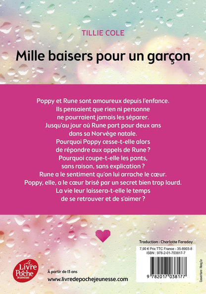 Back cover of Mille baisers pour un garçon