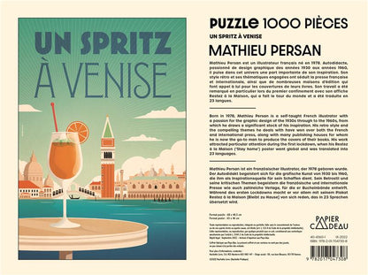 Back cover of Puzzle un spritz à Venise                     (1000 pièces)