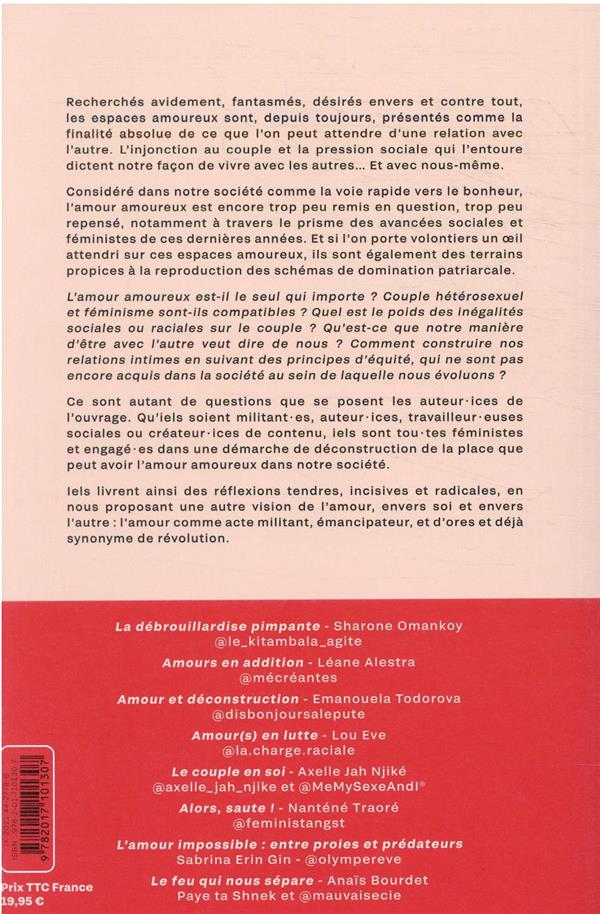 Back cover of Nos amours radicales : 8 visions singulières pour porter un regard nouveau sur l'amour