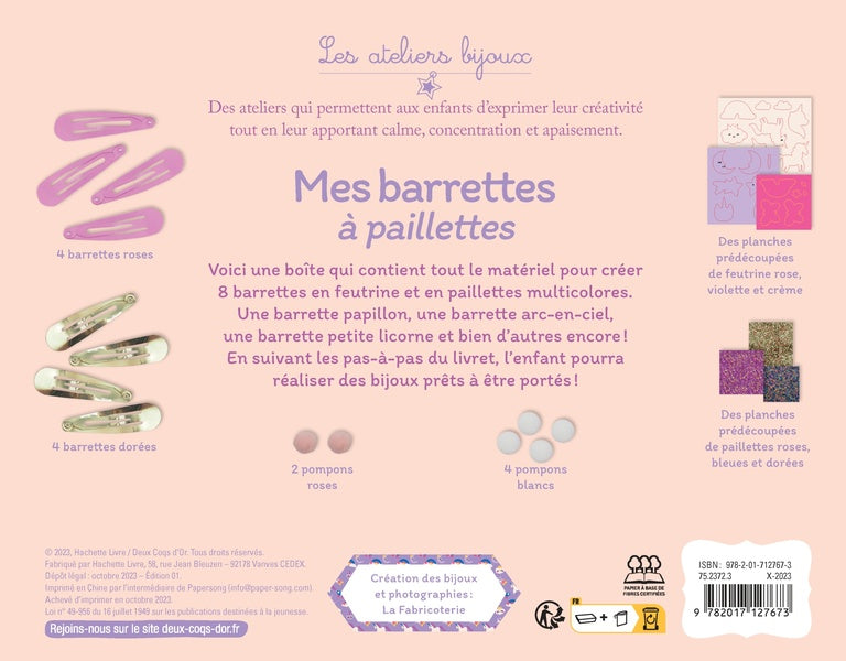 Back cover of Mes barrettes à paillettes