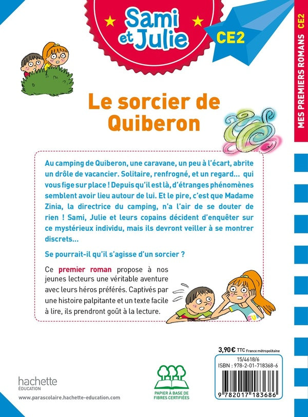 Back cover of Sami et Julie CE2 : le sorcier de Quiberon