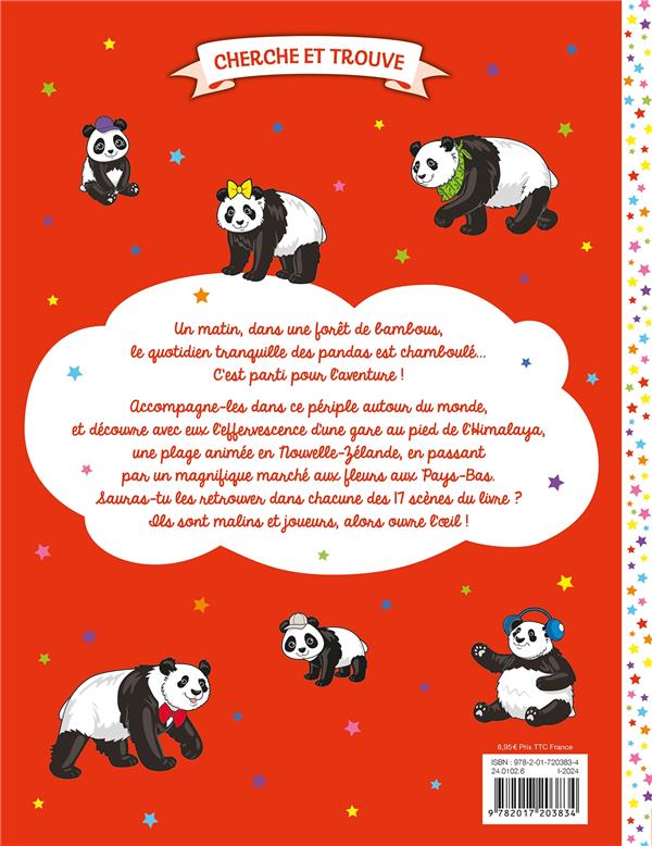 Back cover of Cherche et trouve : Où sont cachés les pandas ?
