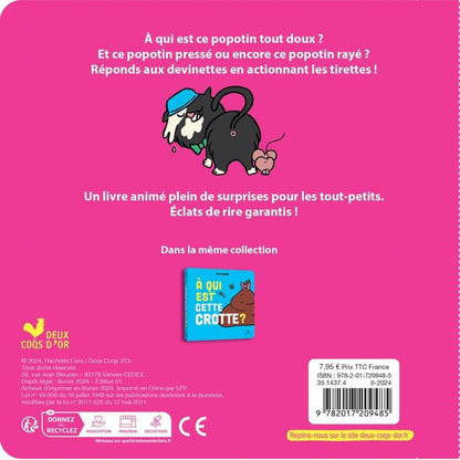 Back cover of À qui est ce popotin ?