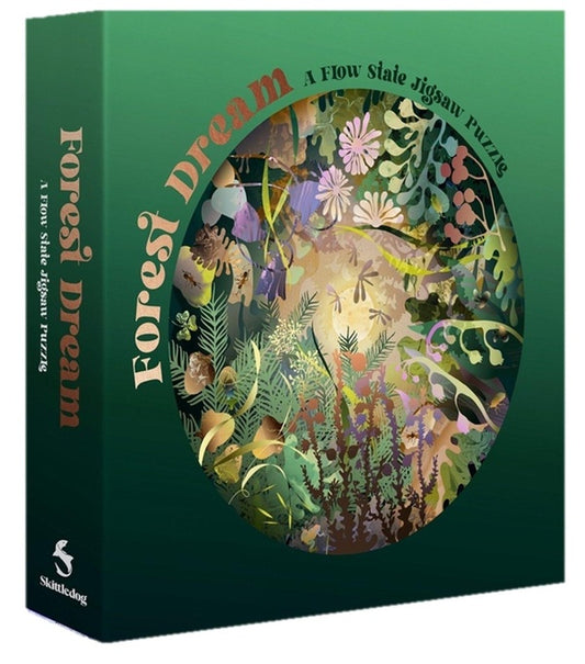 Front cover of Puzzle rêve de forêt : trouvez le bien-être grâce au puzzle