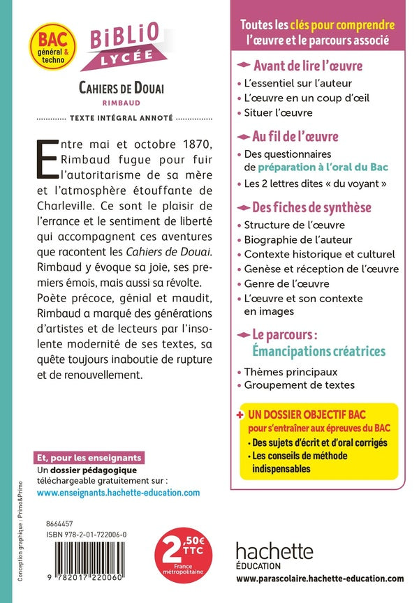 Back cover of Cahiers de Douai